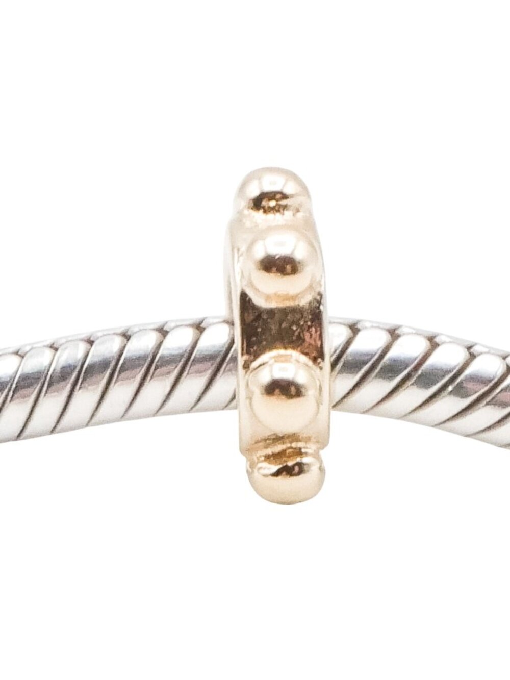 Pandora Retired 14K Yellow Gold BB Spacer Charm